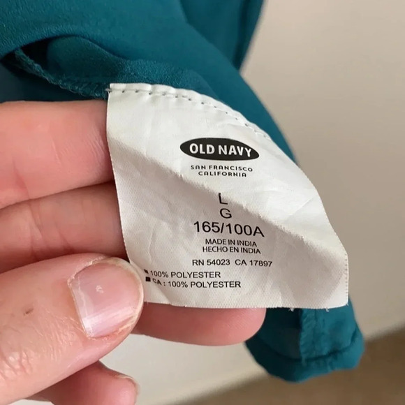 Old Navy Teal lace accent top - Picture 6 of 6